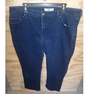 Women's Levis Plus Jeans 24 512 Bootcut Dark Wash